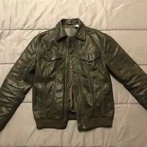 Levi’s Lamb Skin Leather Trucker Jacket Small